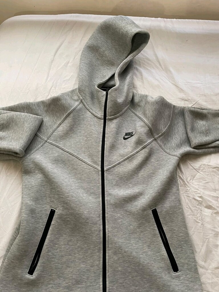 nike Sportswear Tech Fleece Full Zip Hoodie Dark Heather Grey