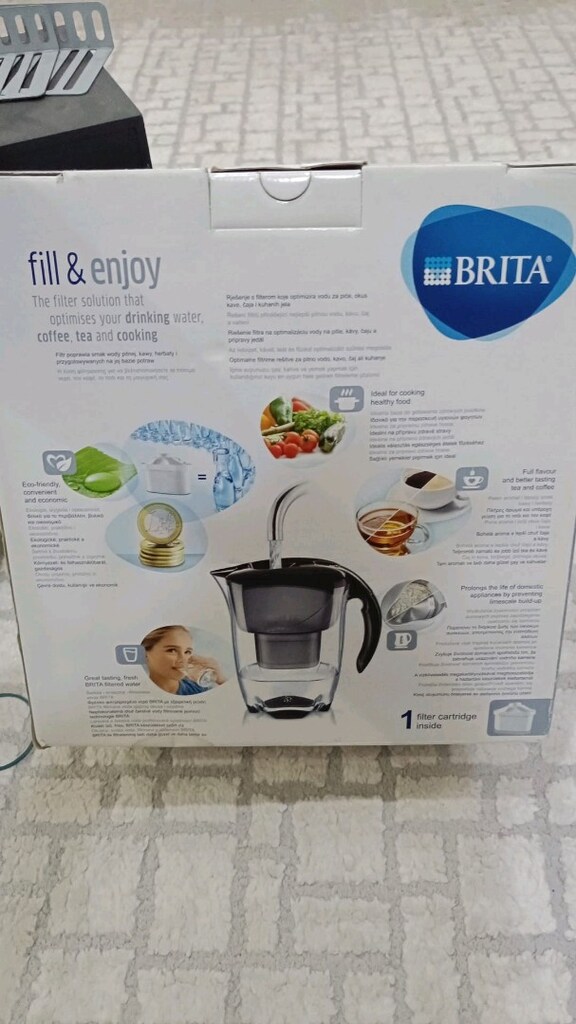 2.4 litrelik Brita Elemaris model beyaz filtreli su aritma - 2