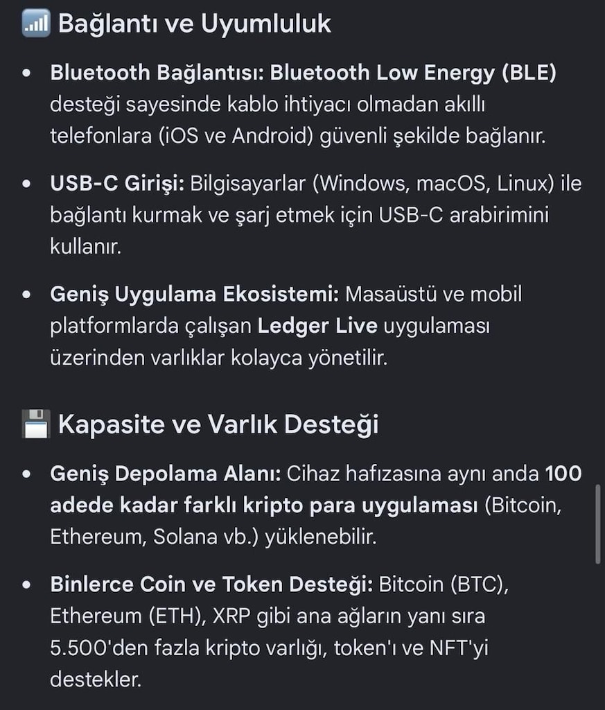 Ledger Nano X (Bluetooth Destekli Soğuk Cüzdan) - 8