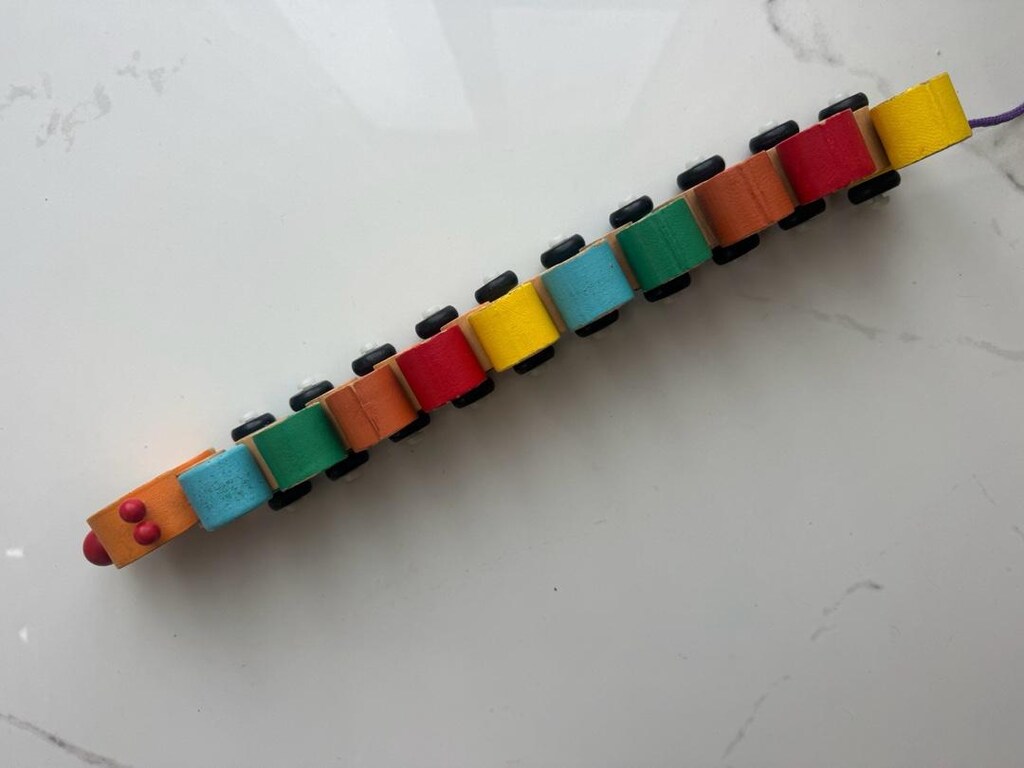 Ahşap Sayılı Tırtıl Renkli - 2