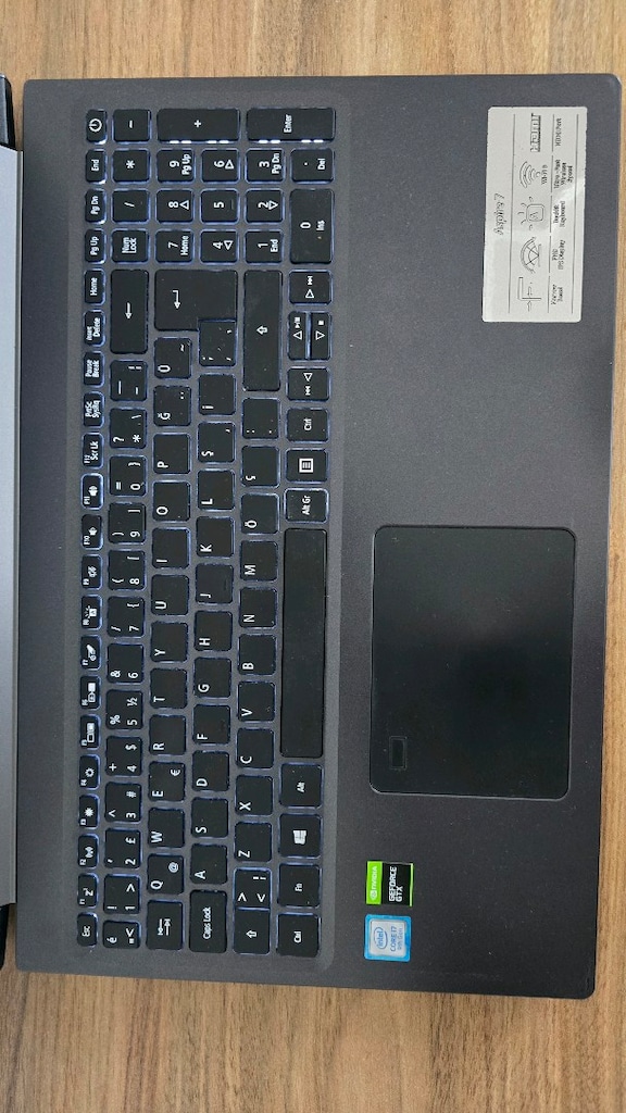 ACER ASPİRE7 GAMİNG LAPTOP/İ7 9.GEN/1650 EKRAN/16 GB RAM/512 GB M2 - 2