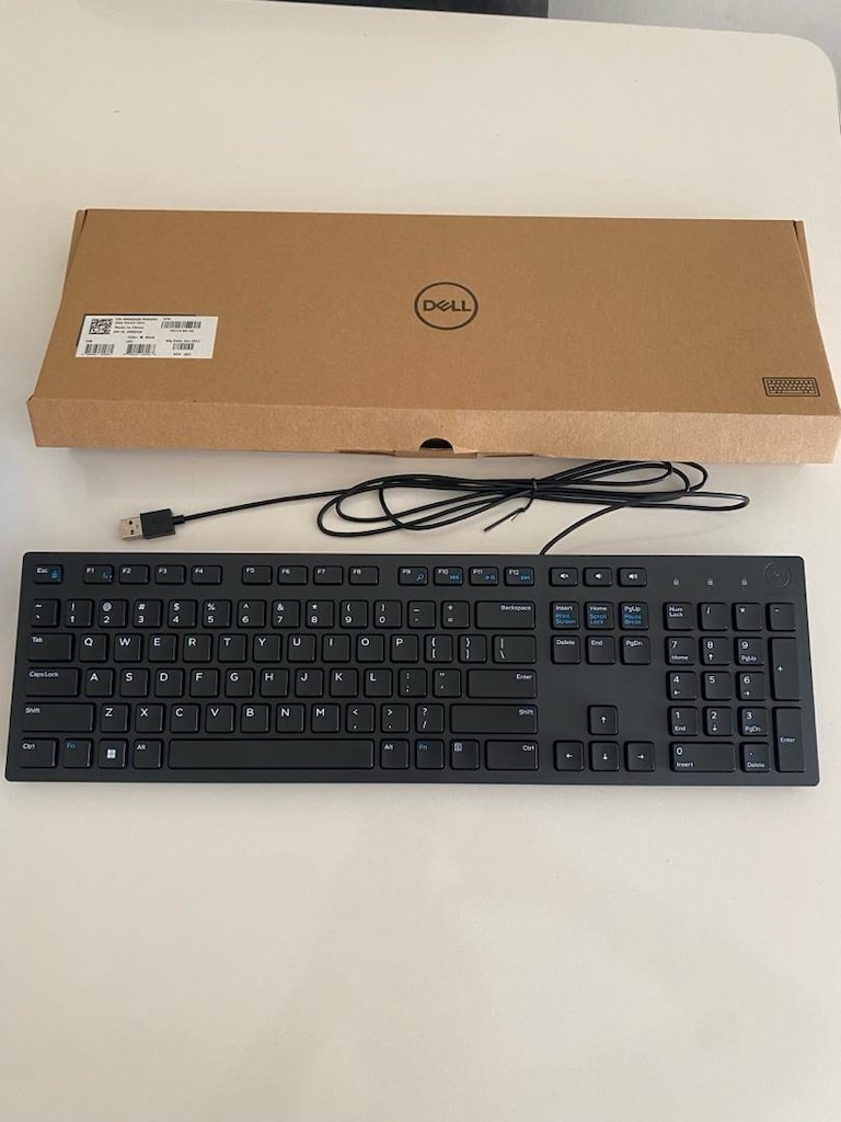 Dell KB216 Multimedia Türkçe (QWERTY) Kablolu Klavye Siyah sıfır kutu - 7