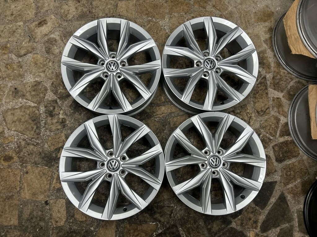 5x112 18inc ORJİNAL TİGAUN GOLF JETTA CADDY PASSAT JANT TAKİMİ - 2
