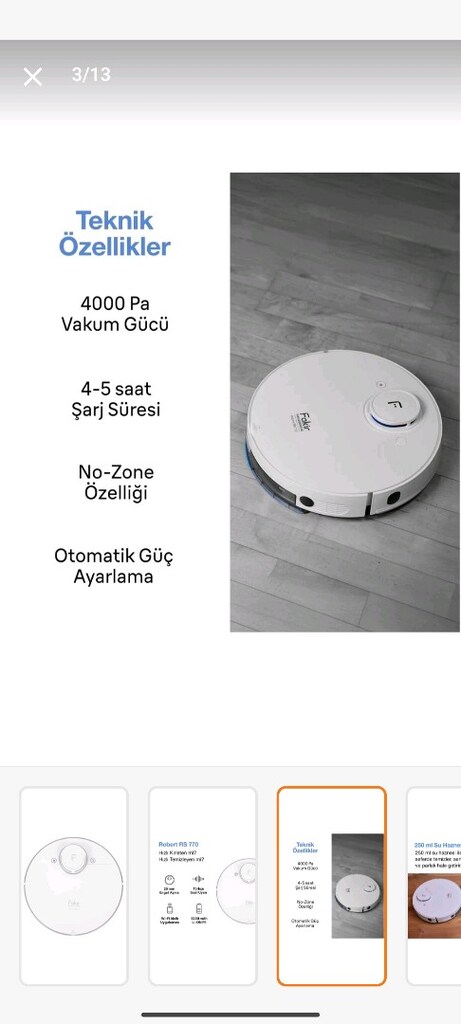 fakir rs 770 robot süpürge - 2