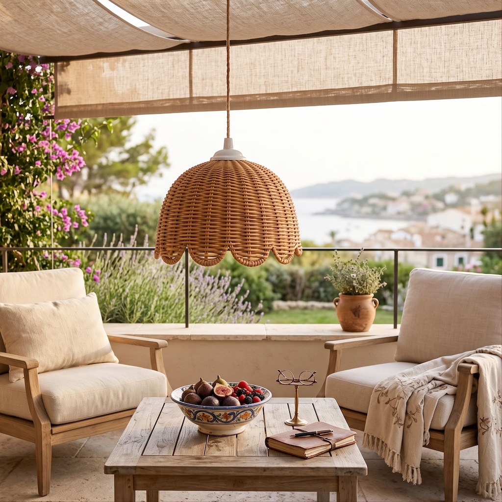 TULIPABIG Lale Formlu Rattan Sarkıt Avize – Sıfır - 7