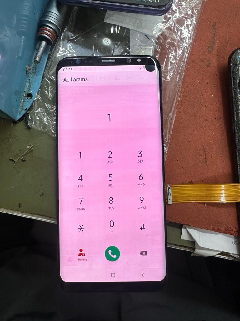 Samsung s8 plas orijinal lekeli golgeli ekran - 3