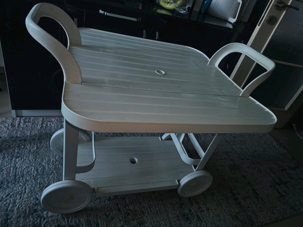 Orjinal Allibert Tekerlekli Katlanabilir Bahçe Servis Masası - 6