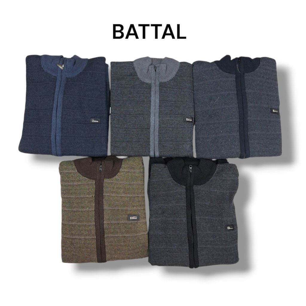 Toptan Fermuarlı Hırka Normal ve Battal - 14