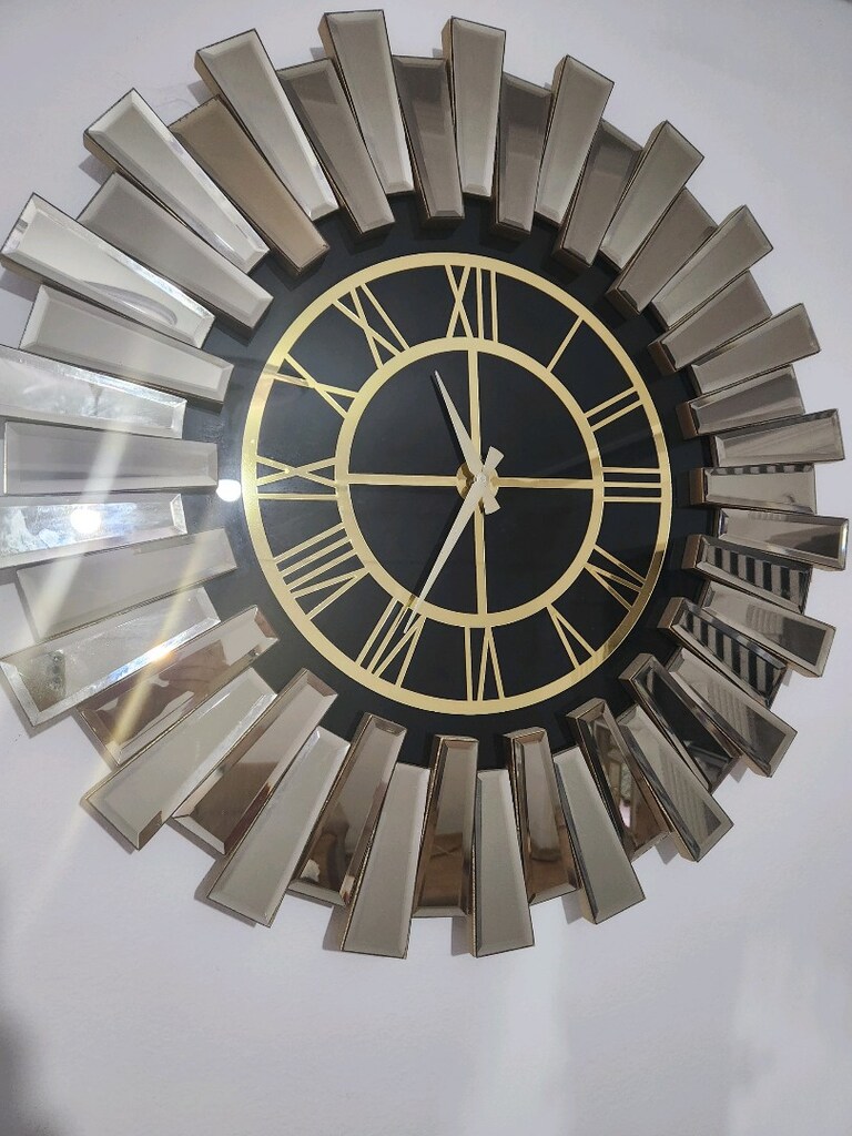 Şık Gold ayna saat - 3