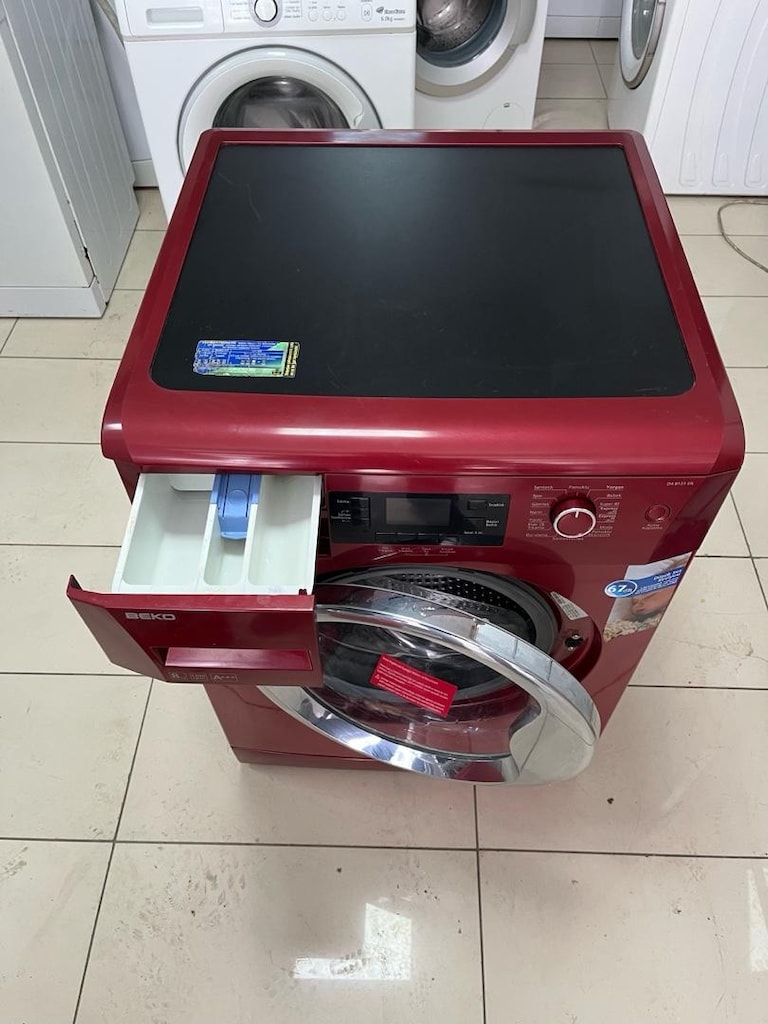 Beko 8 kg özel renk yeni bakımlı sıfır ayarında çamaşır makinesi - 6