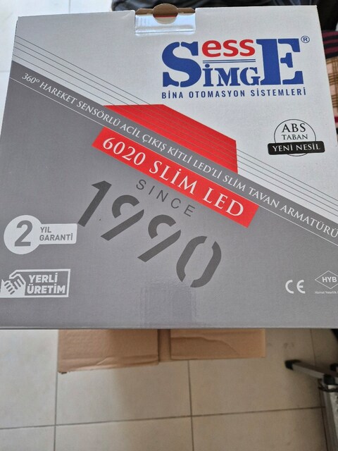 simge 6020 slim led armatür