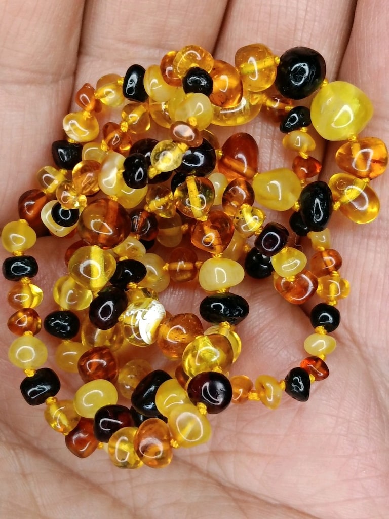 Doğal Kaya Damla Kehribar Kolye 9-10 gr. Aralığında - 4