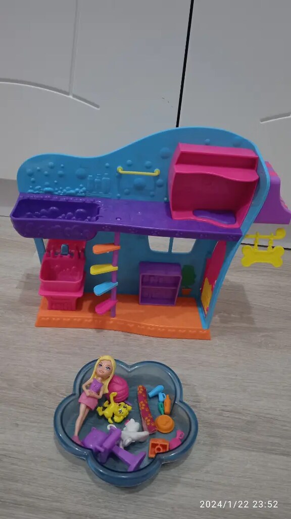 Polly pocket banyo eğlencesi evi - 2