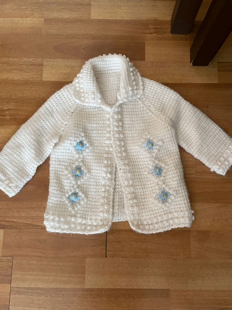 Örgü Bebek Battaniyesi Ve Giysi Seti - 10