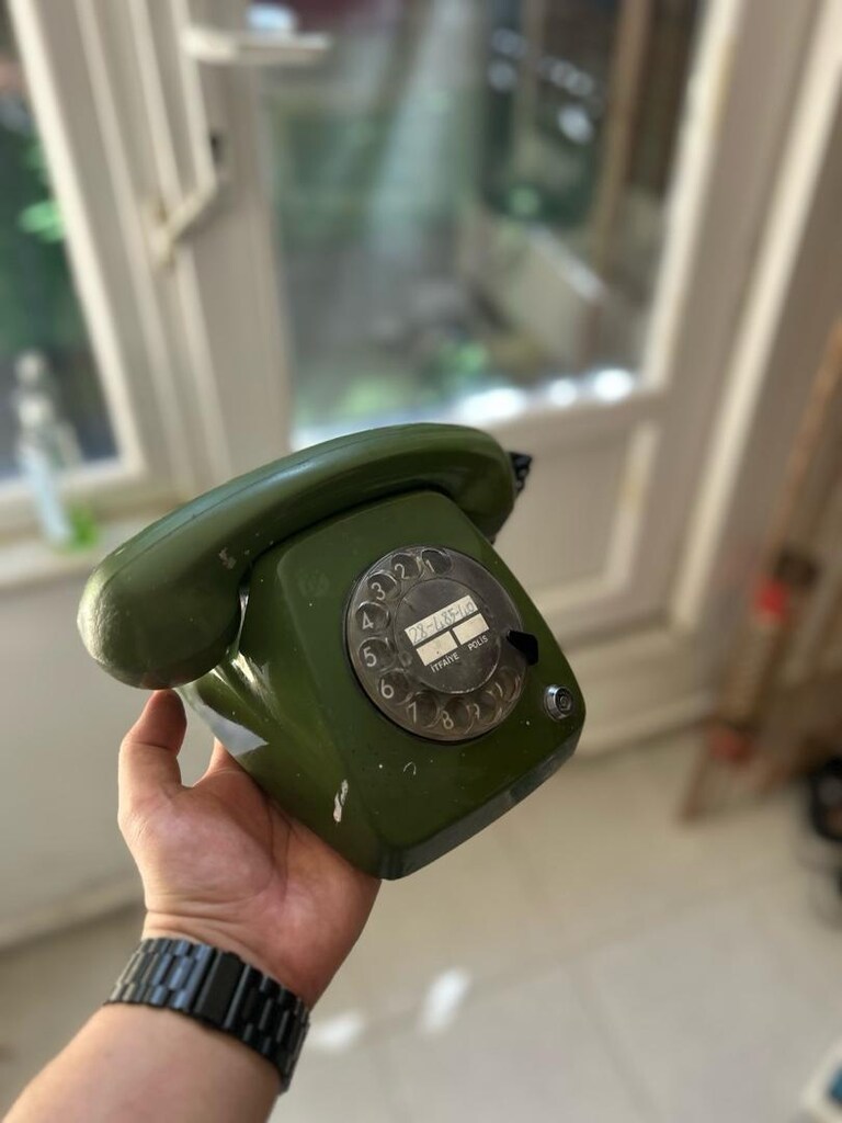 Vintage Antika Telefon Çevirmeli - 3