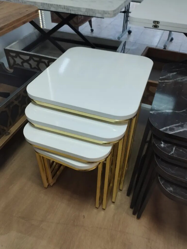 4 LÜ zigon sehpa tekerlekli( pazarlık teklif etmeyiniz) - 4