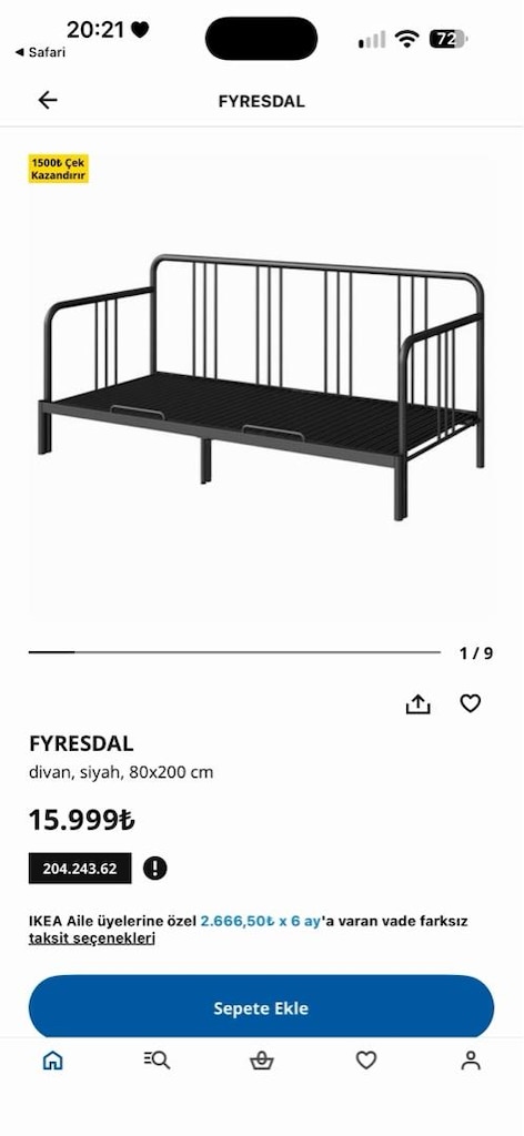 ikea divan yatak fyresdal - 7