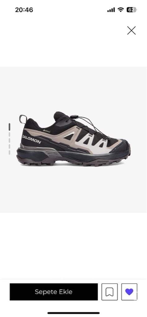 salomon gore tex 39 no ayakkabı
