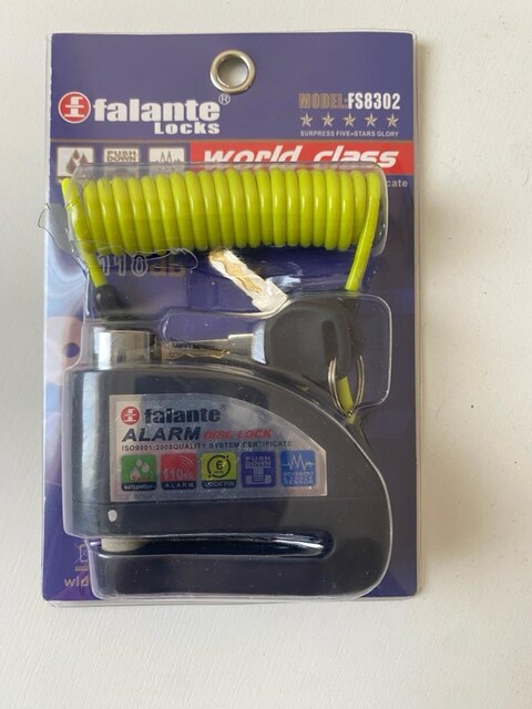 Falante Fs-8302 6mm Pim Su Geçirmez 110db Disk Fren Kilidi sıfır