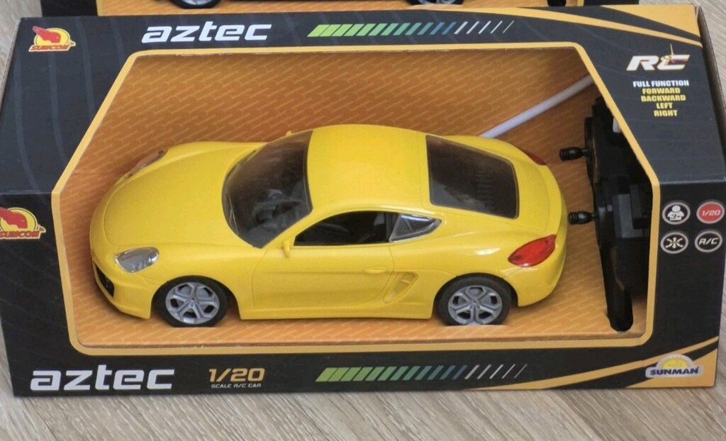Sunman 1:20 20 cm Sarı Uzaktan Kumandalı Aztec Spor Araba - 4