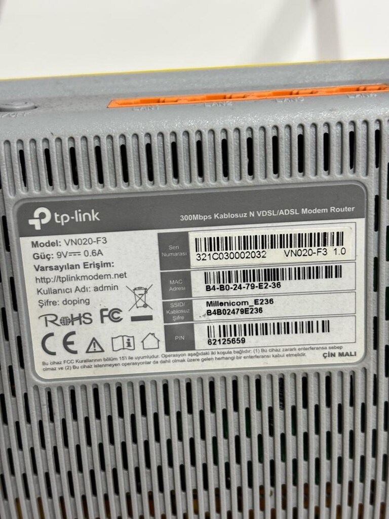 Tp-Link a-42 VNO20-F3 300Mbps 4 Port Kablosuz VDSL Modem - 2