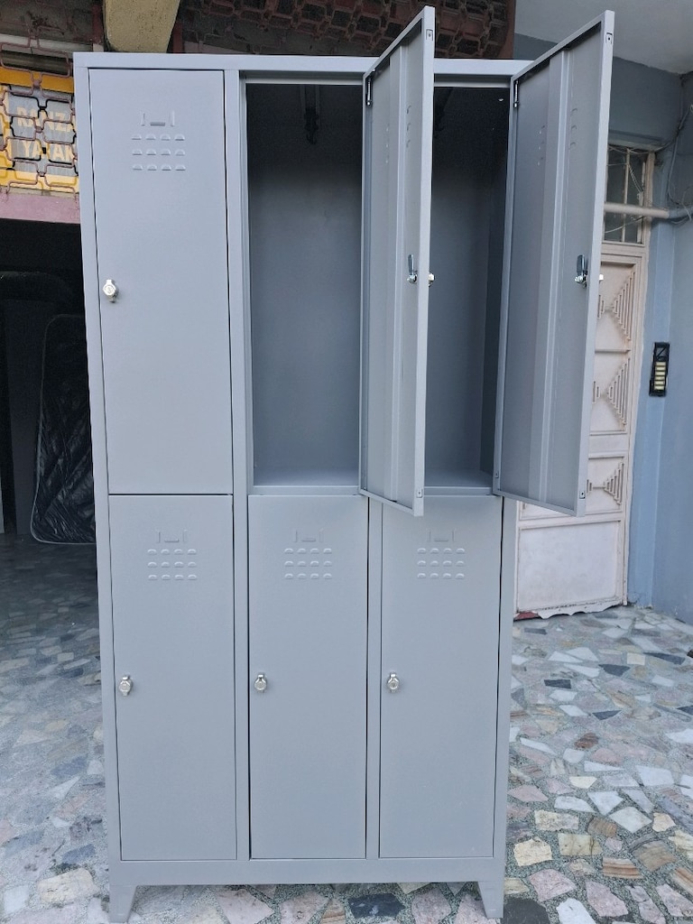 ALTILI METAL PERSONEL SOYUNMA DOLABI UCRETSİZ KARGO - 4