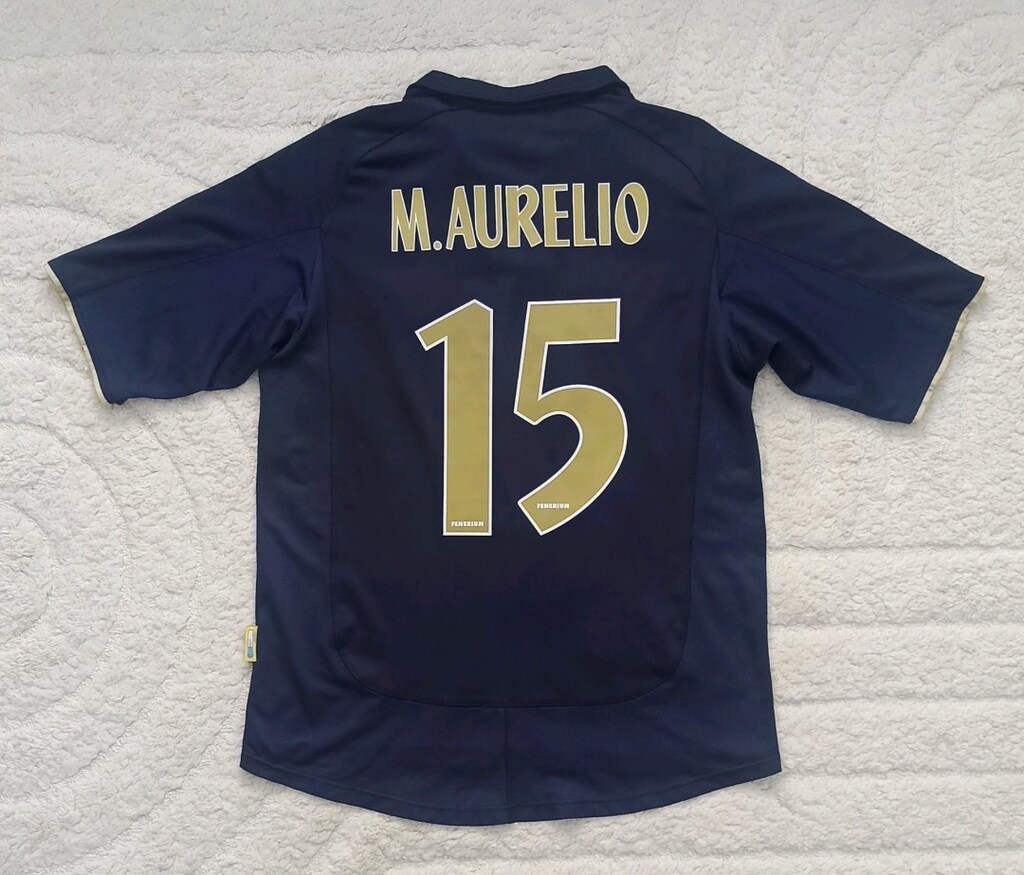 2003-2004 Marco Aurelio Orijinal Fenerbahçe Deplasman Forma Fenerium - 2