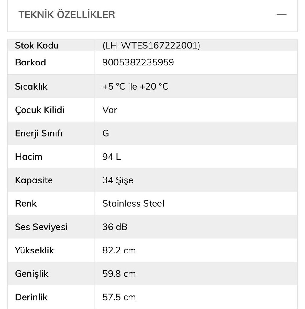 Liebherr Şarap Dolabı UWTes 1672 Index 22C Sıfır Garantili - 3