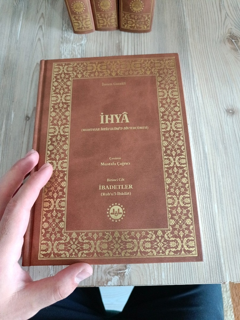 İhya-i ulumuddin 4 Cilt - Lüx baskı - Termo deri- - 4