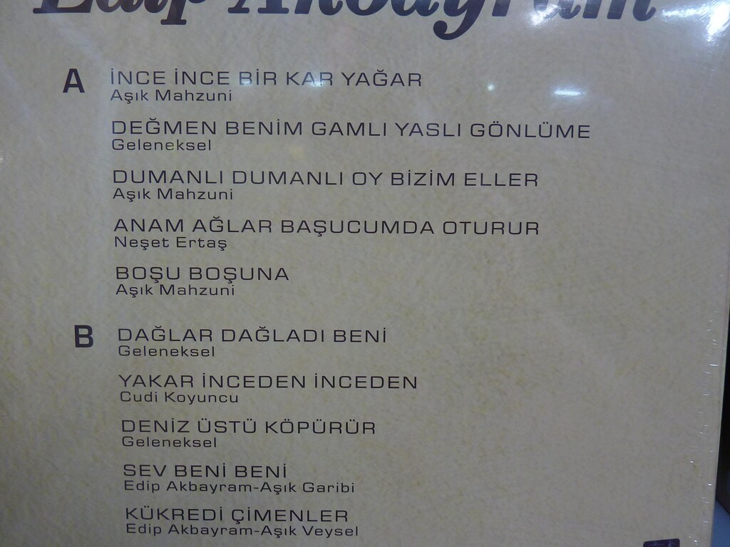 EDİP AKBAYRAM EN İYİLERİYLE YENİ SIFIR PLAK 33 DEVİR LP BEST OF - 3