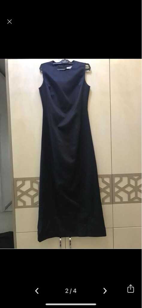 lacivert abiye elbise - 3