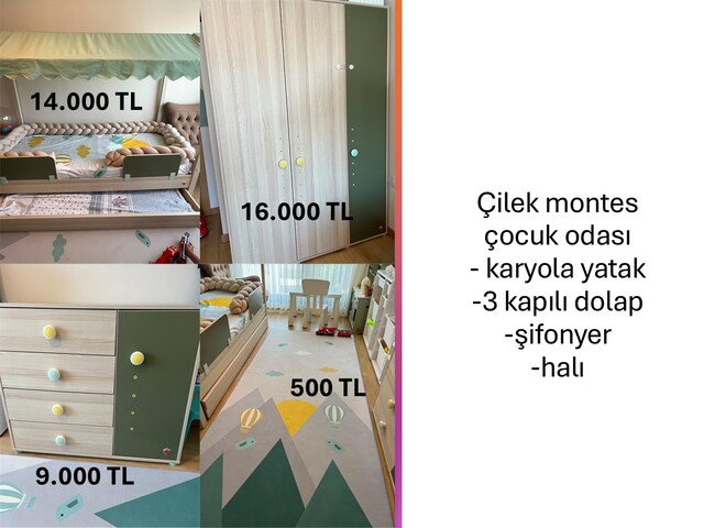 Çilek montes çocuk odası
