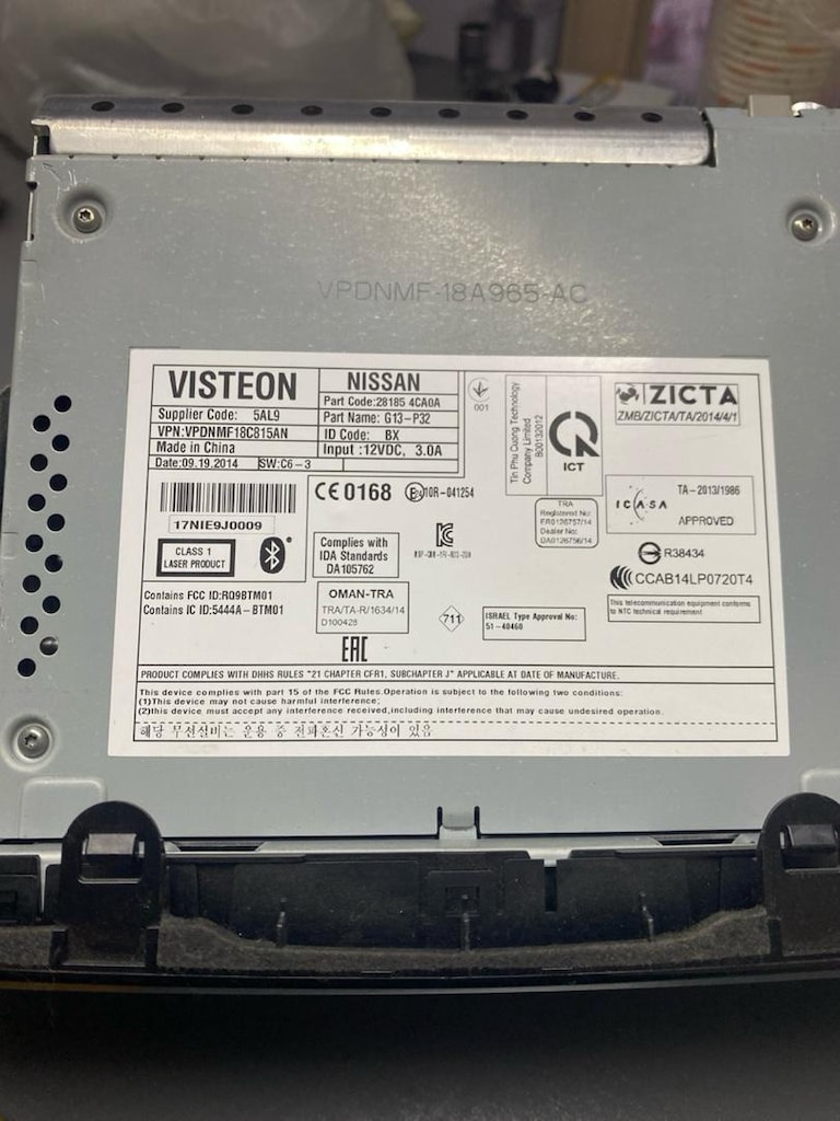 NİSSAN QASHQAİ, X-TRAİL MULTİMEDYA TEYP CD ÇALAR 28185 4CA0A - 2