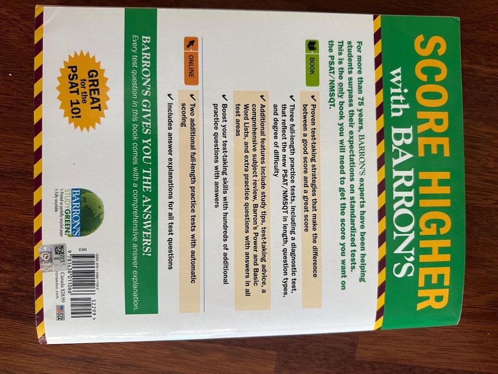 Barron's PSAT/ NMSQT 19th Edition - 2