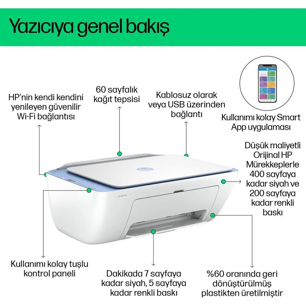 HP DeskJet 2630 Fotokopi - 2