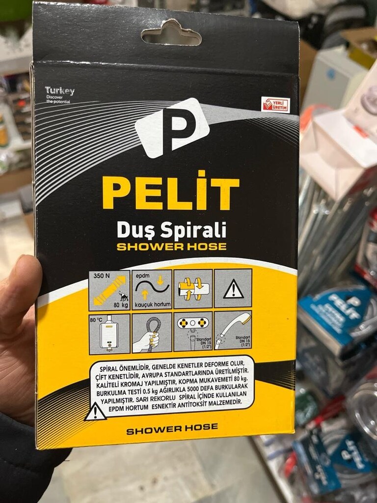 PELİT ÖRGÜLÜ DUŞ SPİRALİ - HORTUMU - 2
