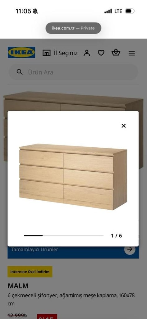 ikea altı çekmeceli şifonyer - 3