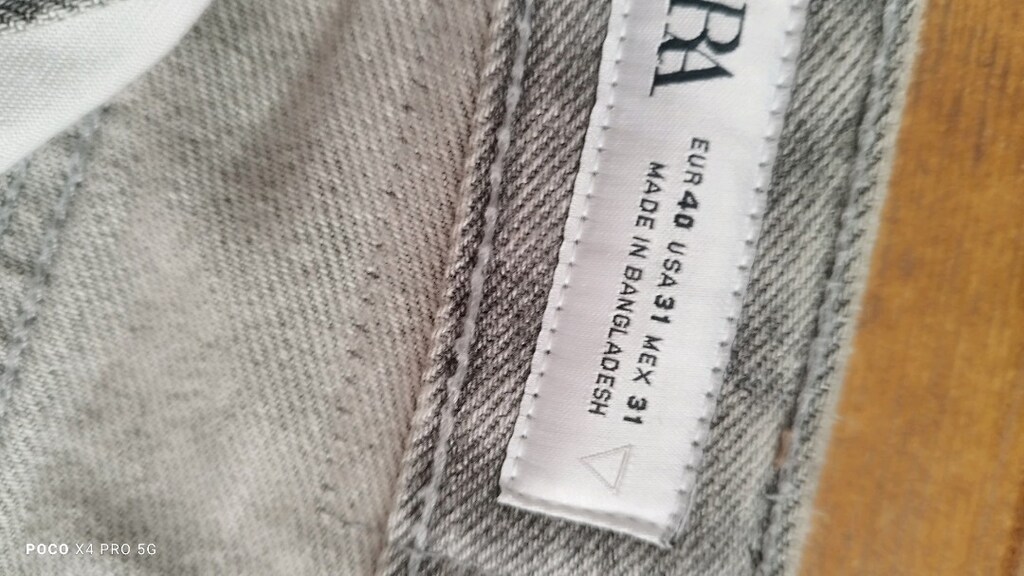#Zara jeans pantolon  Eni çekilince 44 Boyu 107 Paça 20 ??? - 5