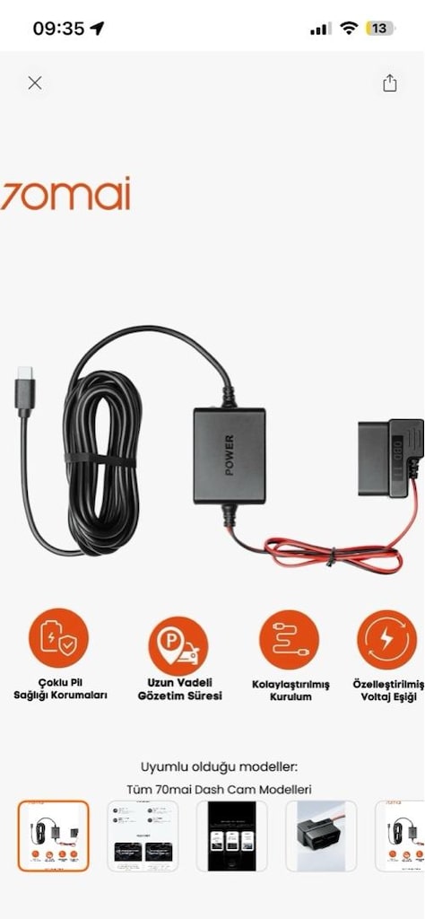 70MAI T800-41 Ön Kamera +Iç Kamera + RC41 Arka Kamera 256GB - 4