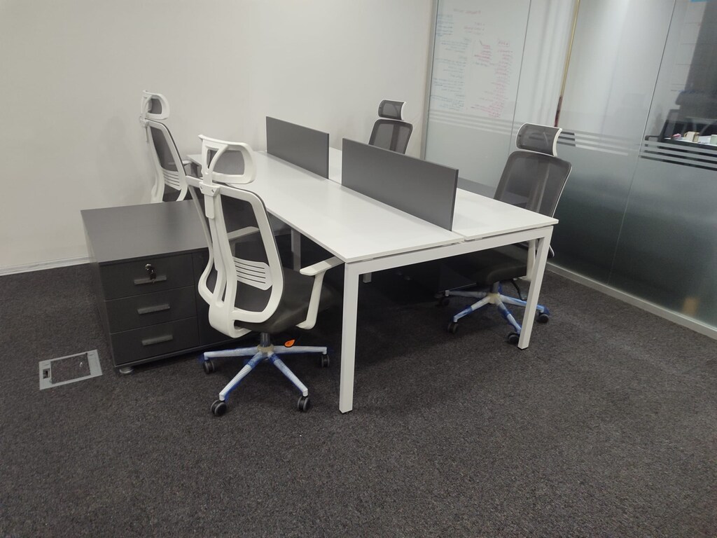 KİŞİ BAŞI ETAJERLİ MASA / METAL AYAKLI MASA / QUİK OFİS - 6