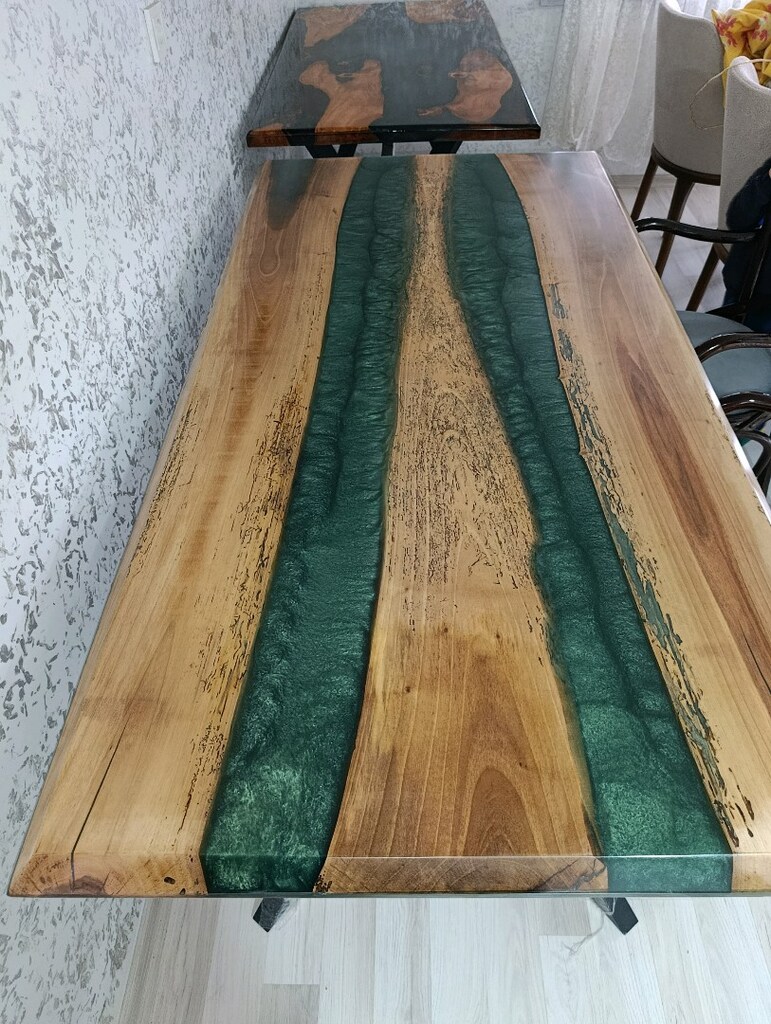 CEVİZ AĞACI EPOKSİ MASA - 2