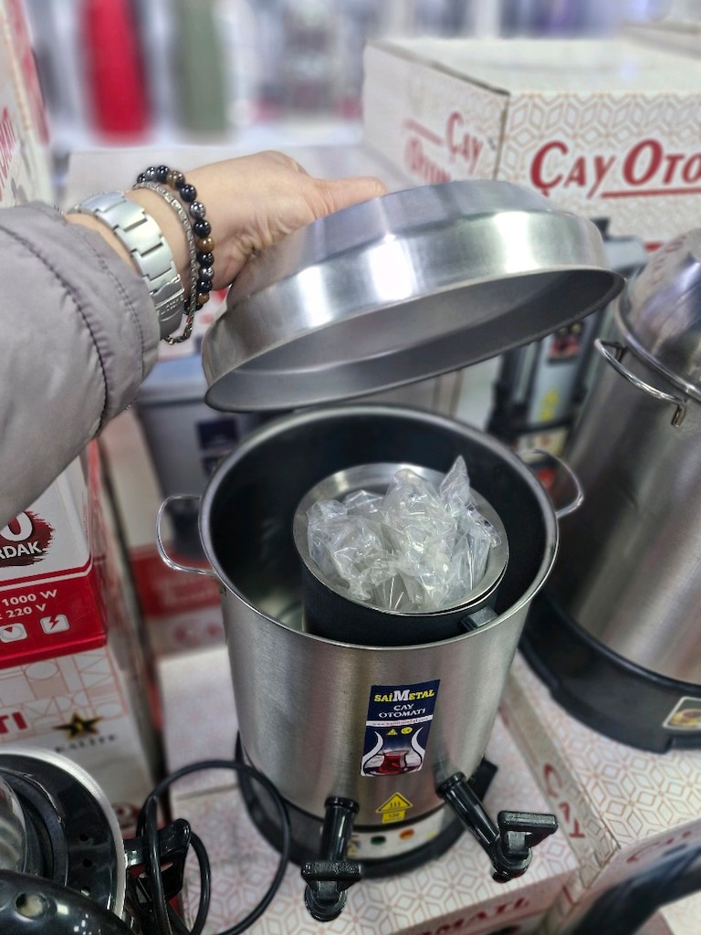 Saim metal çay otomatı 120 bardak - 3