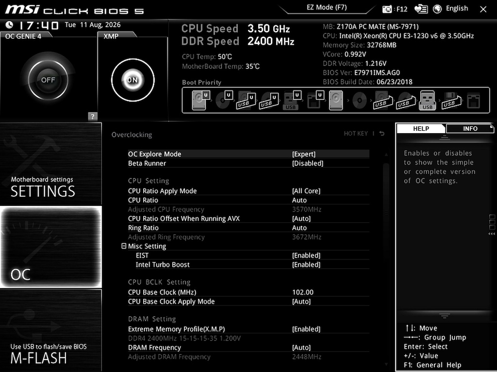 MSI Z170A PC MATE SIFIR Gibi LGA 1151 Soket Anakart - 12