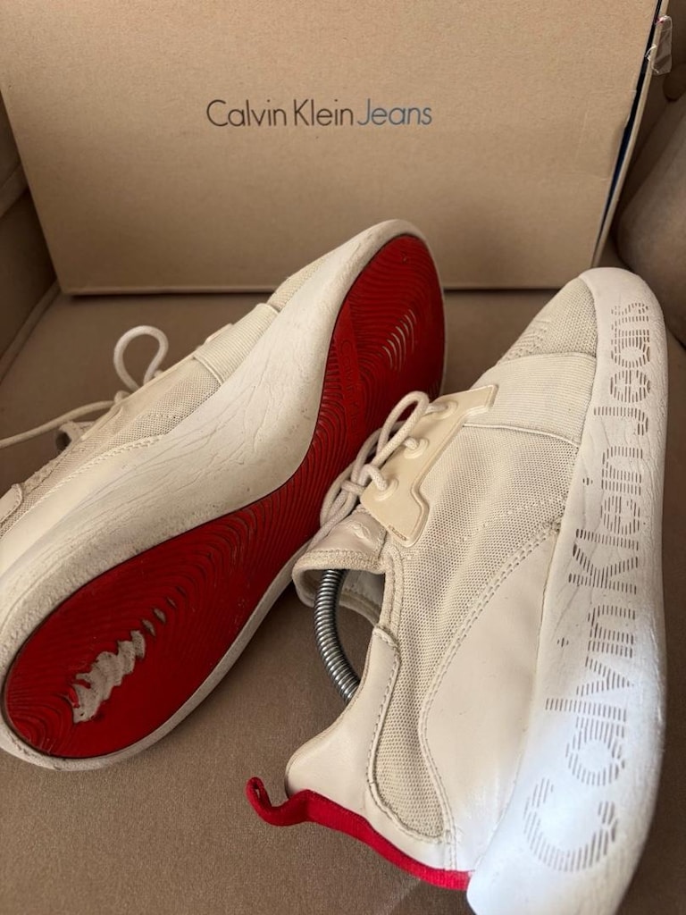 Calvin klein ayakkabı beyaz 43 numara - 10