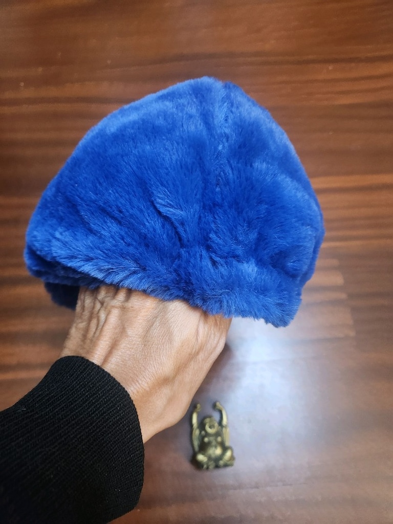 MAVİ PELUŞ ŞAPKA - 6