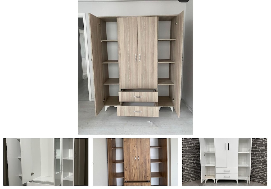 4 kapaklı elbise dolabı bwswzubjiy - 4