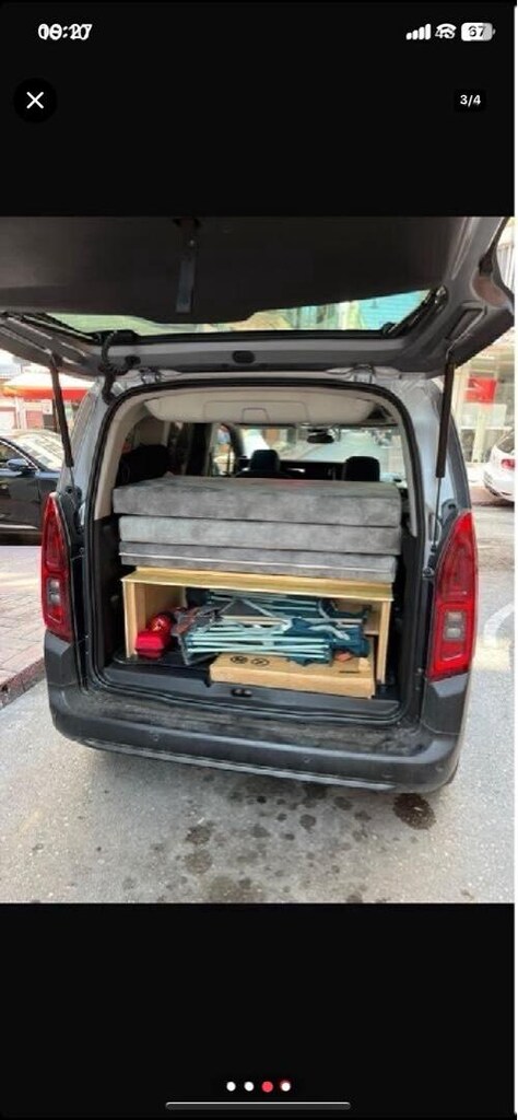 ARAÇ İÇİ KATLANIR YATAK BERLİNGO, RİFTER VE TÜREVLERİ İÇİN