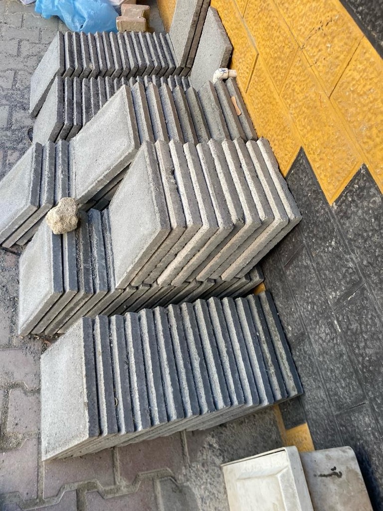 parke taşı 30x30 siyah beyaz 100 adet