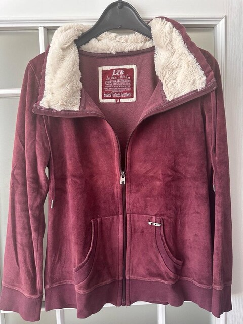 Ltb Bordo Fermuarlı Sweatshirt