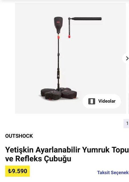 Decathlon / Ayarlanabilir Yumruk Topu ve Refleks Çubuğu